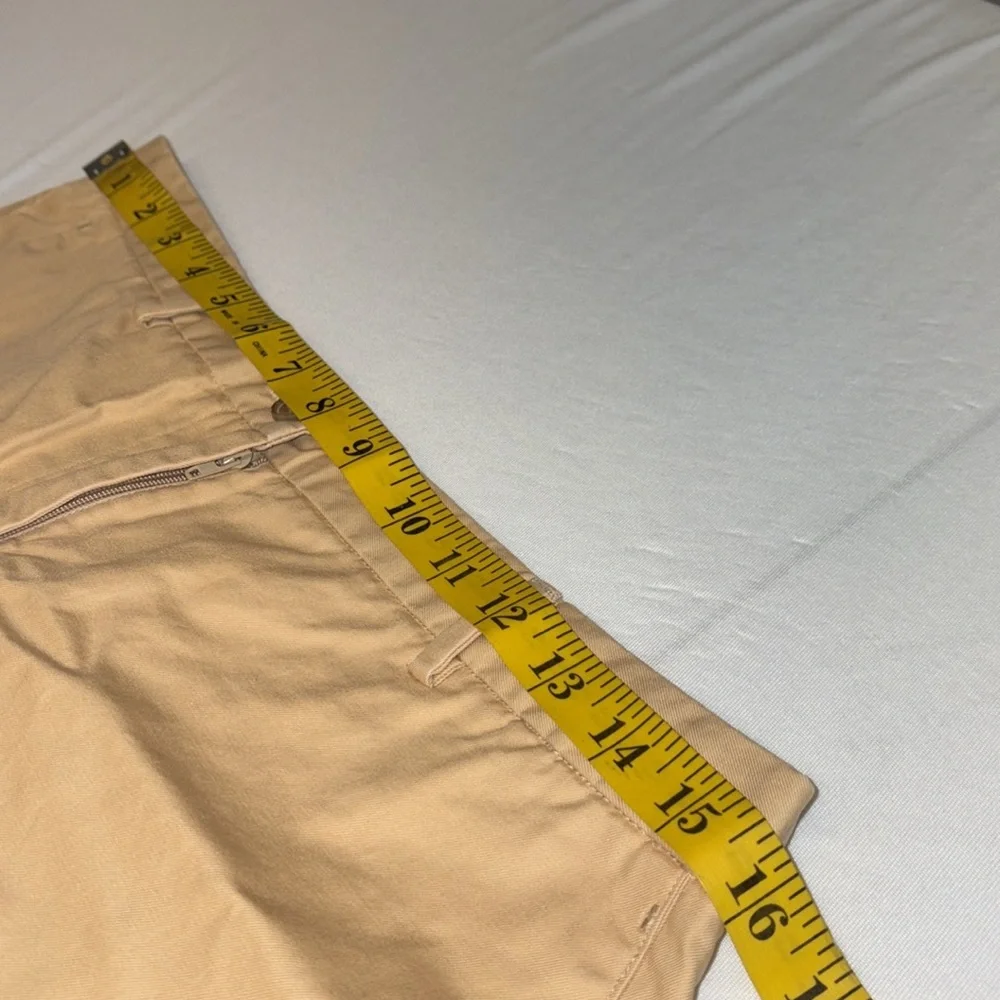 Orvis pants straight leg 100% cotton side pockets elasticized sides Size 12